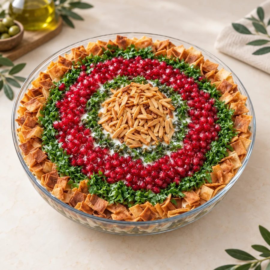 فتة ورق عنب